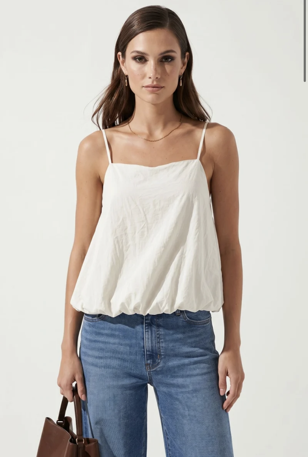 Billowy Bubble Hem Cami Top — Cool-it, girl